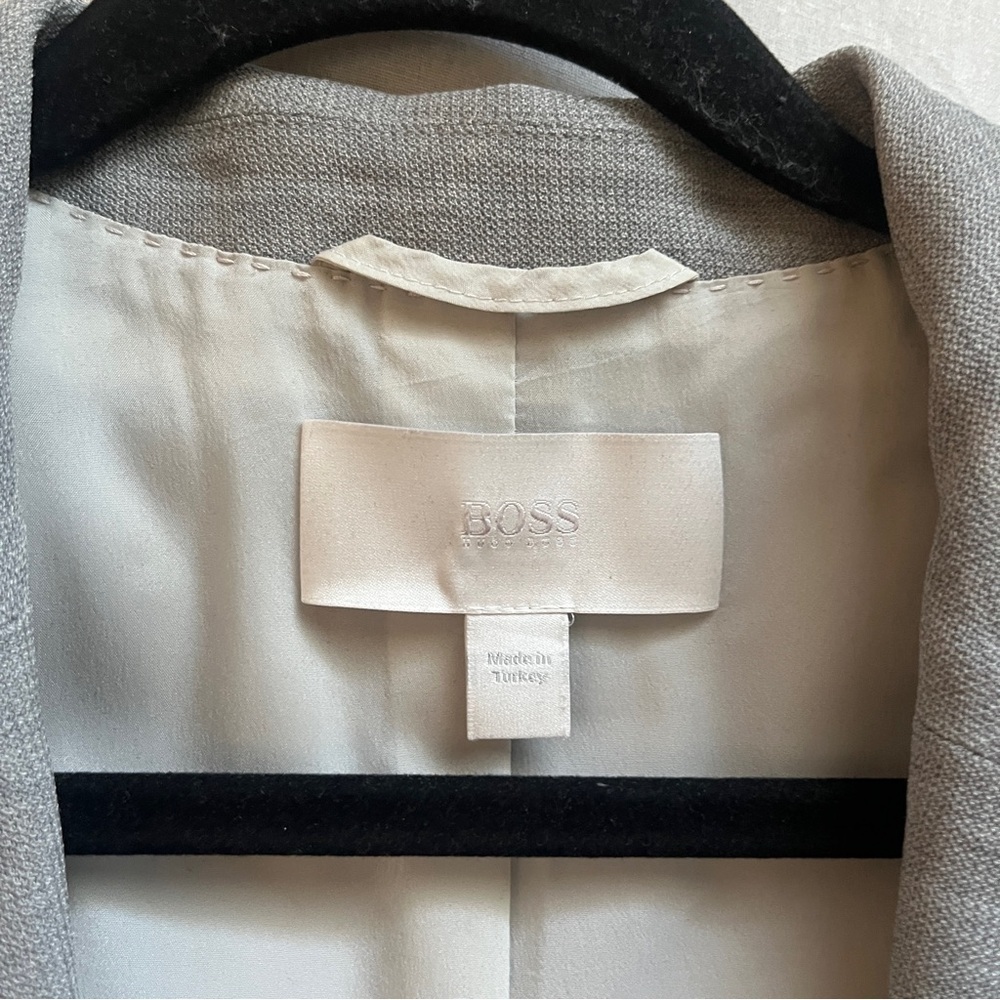 Hugo Boss Virgin Wool Blazer Tailored Professional Suit Jacket Workwear Size 4 - Picture 4 of 8